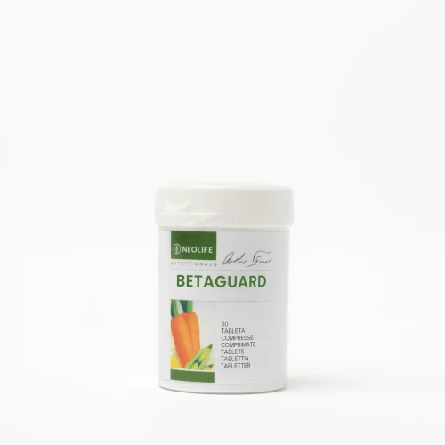 NeoLife Betaguard bottle of 90 tablets, an antioxidant supplement with vitamins C and E, selenium, zinc and carotenoids