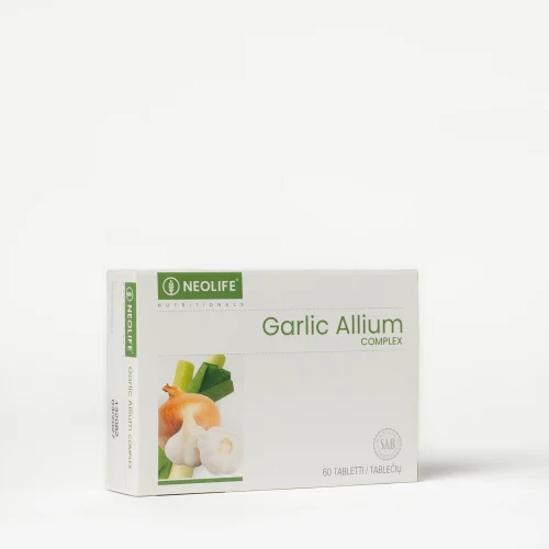 NeoLife Garlic Allium Complex bottle of 60 tablets, garlic with onion, leek, chives and rosemary extracts