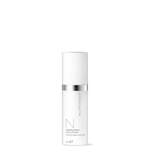 NeoLife Nutriance Organic Hydrating Serum 30 ml bottle for combination to oily skin, COSMOS organic
