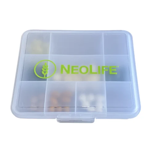 NeoLife large vitamin pill box for organising a week of supplements